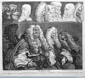 Hogarth: "Court of Common Pleas", 1758 (Wellcome Images)